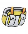 日本时尚卡通动漫黄色复古2D手提包
