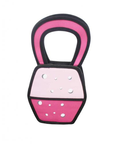 日本时尚卡通动漫粉色2D手提包
