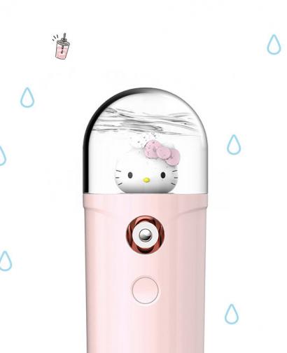 Emie Super Cute Cartoon Hellokitty Mini Water Spray Meter Power Bank 