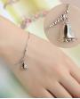Fashion S925 Silver Bell Necklace, Bracelet and Were Set
