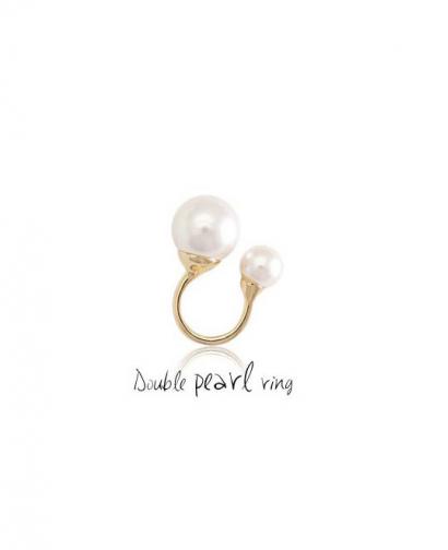 Korean Jewelry Fashion Open Pearl Rings
