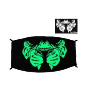 Special Green Luminous Printing Halloween Rave Mask For Ravers No.21