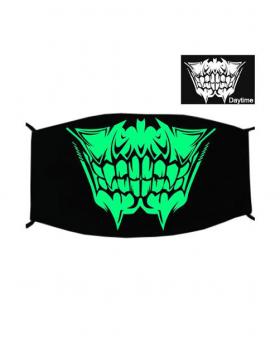 Special Green Luminous Printing Halloween Rave Mask For Ravers No.18