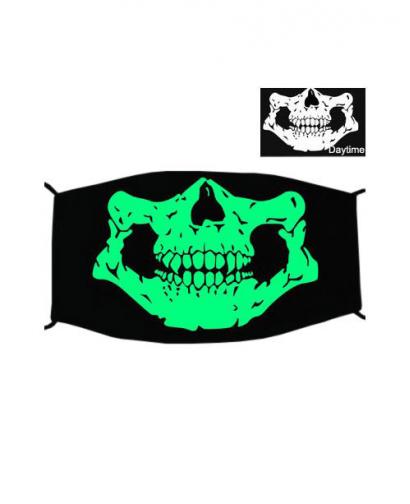 Special Green Luminous Printing Halloween Rave Mask For Ravers No.12