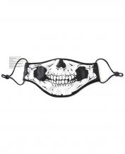 Thin Silk Material Digital Printing Halloween Rave Mask For Ravers - Skull