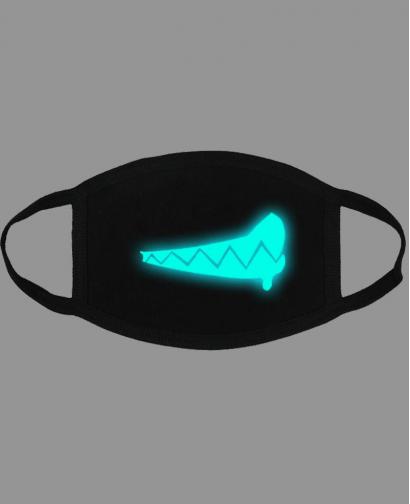 Special Blue Luminous Printing Halloween Rave Mask For Ravers No.2