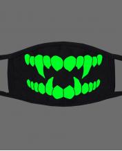 Special Green Luminous Printing Halloween Rave Mask For Ravers No.22
