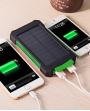 Creative Multi function Dual USB Portable Solar Battery Charger Power Bank with Lamp 8000 mAh