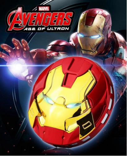 New Creative The Avengers Iron Man Portable Power Bank With SOS Lights 8800mAh