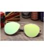 Fashion Colorful Reflective Flat Lens Sunglasses