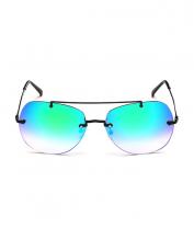 Fashion Metal Frame Colorful Lens Sunglasses