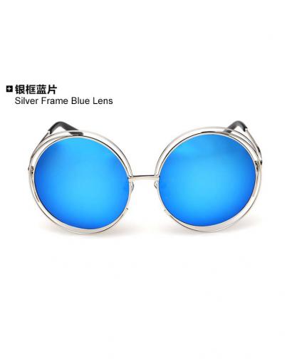 Casual Circular Sunglasses With Special Design Frame