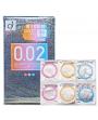  Japan OKAMOTO 002 0.02mm 3 Colors Polyurethane Condoms 6 pcs