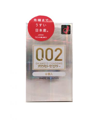 Japan OKAMOTO 002EX 0.02mm Condom Regular Size 6PCS/12PCS/Pack, 日本本土 冈本进口 002EX安全套 避孕套 6只/12只/盒超薄体验 - 标准尺寸