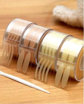 Natural and Mesh Brown Color Reel Eyelid Stickers 300 Pairs