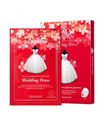 Korea MERBLISS Wedding Dress Ruby Ultra Vitalizing Micro-Fiber Mask (5pcs)