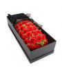 Preserved Fresh Gypsophila + 33 Stems of Red Roses Immortal Soap Flower