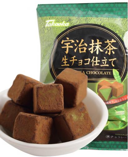 日本高冈宇治抹茶味生巧克力 98克/145g