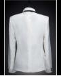 Men's White with Black Collar White Wedding Dress Tuxedo  (Include Pants)