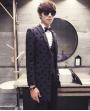 Asian Men's Fashion Slim Casual and Wedding Outfit Coat