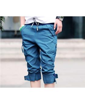 Korean Slim Fashion Casual Capri Pants