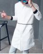 Fashion Men's Japan Style Long Style White Shirt
