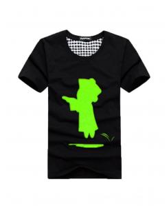 Green Fluorescence Little Zombie Lovers T-Shirt