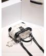 Women's Drawstring Bucket Bag – Elegant Pearl Chain Shoulder Purse, Soft Satin Mini Handbag for Daily & Party Use