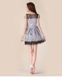 Temperament Stitching Lace Chiffon Dress