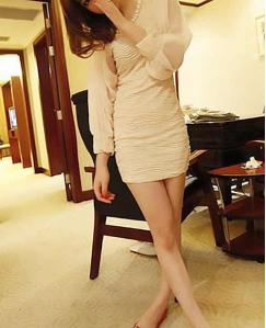 Women Pearl Collar Dress