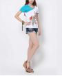 Women's Lace Embroidered Denim All-match Shorts