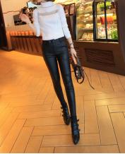 Women's Fall and Winter High Waist Leather Pants