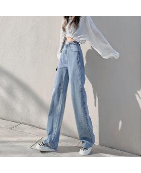 New women's spring clothes spring and autumn high waist jeans