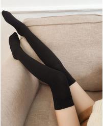 Autumn and Winter Women's Simple Thick Warm Bottoming High Socks Stockings