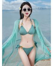 Korean sexy seaside vacation bikini split three-piece fairy swimsuit