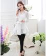 White Perspective Shirt Dress (Include Underwear)
