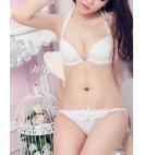 Women's Beautify Back and Front Fasten Ribbon White Bra Sets