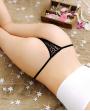 Sexy Lingerie Extreme Temptation Flower Embroidery Transparent Lace Thong