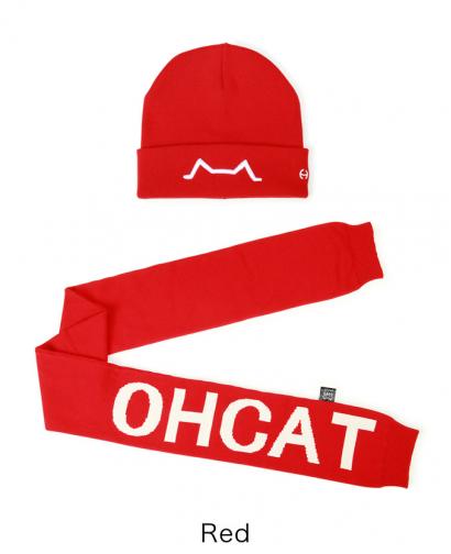 Ohcat Fashion Sleeve Style Scarf - Red