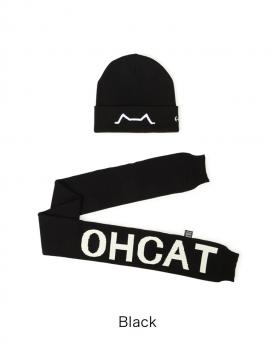 Ohcat Fashion Sleeve Style Scarf - Black