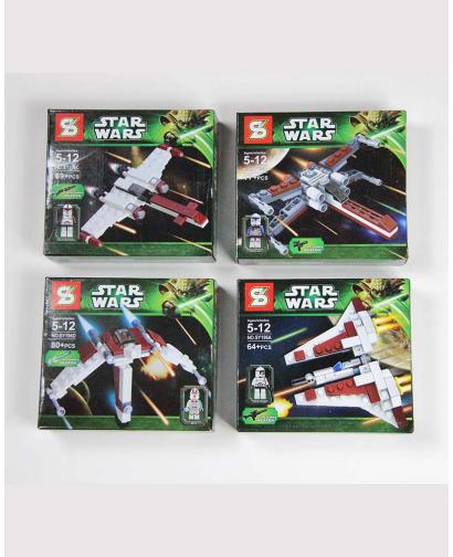 Minifigure Star Wars spaceship set series building blocks children's toys 4 types