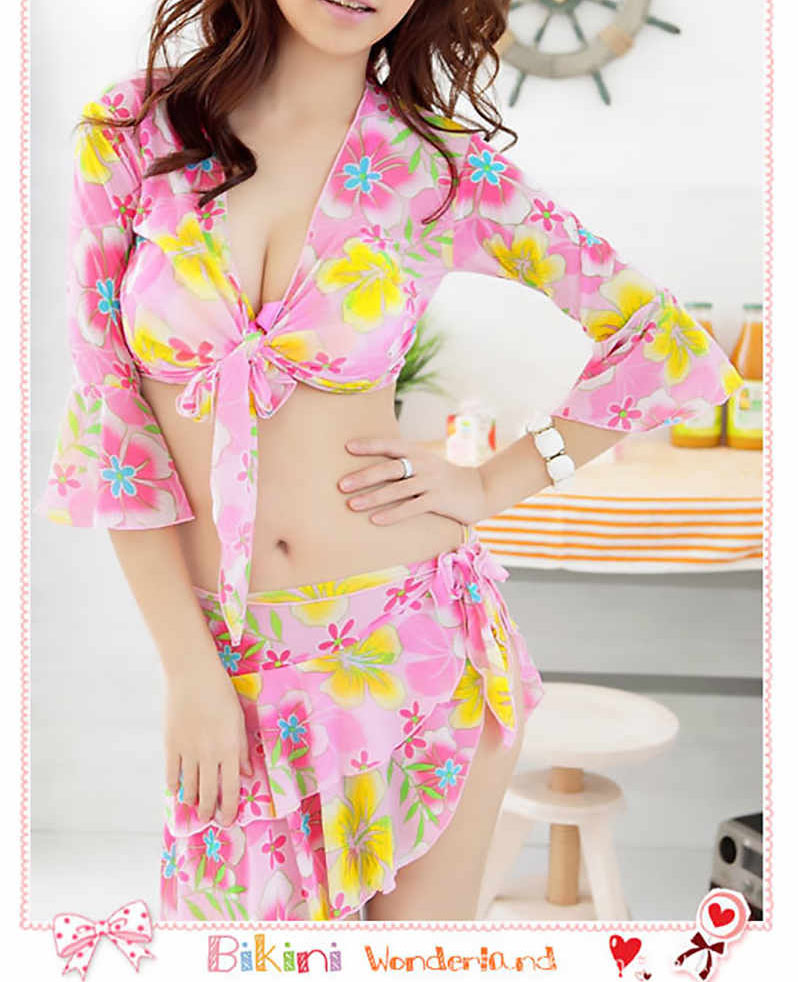 suojapuku Bikini Set for Women,Two Piece Swimsuit,Japanese Flower Cherry  Tree Blossom,Women's Bikini Sets : : Clothing, Shoes & Accessories